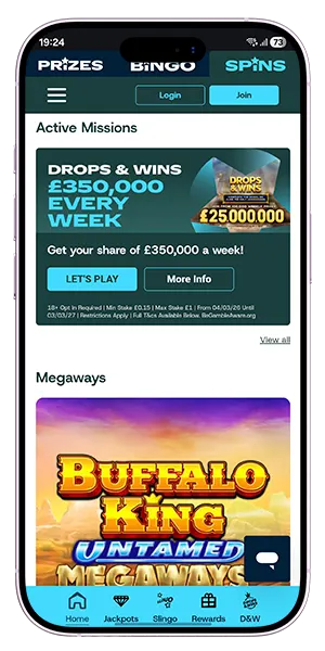 ITV Win Spins first deposit